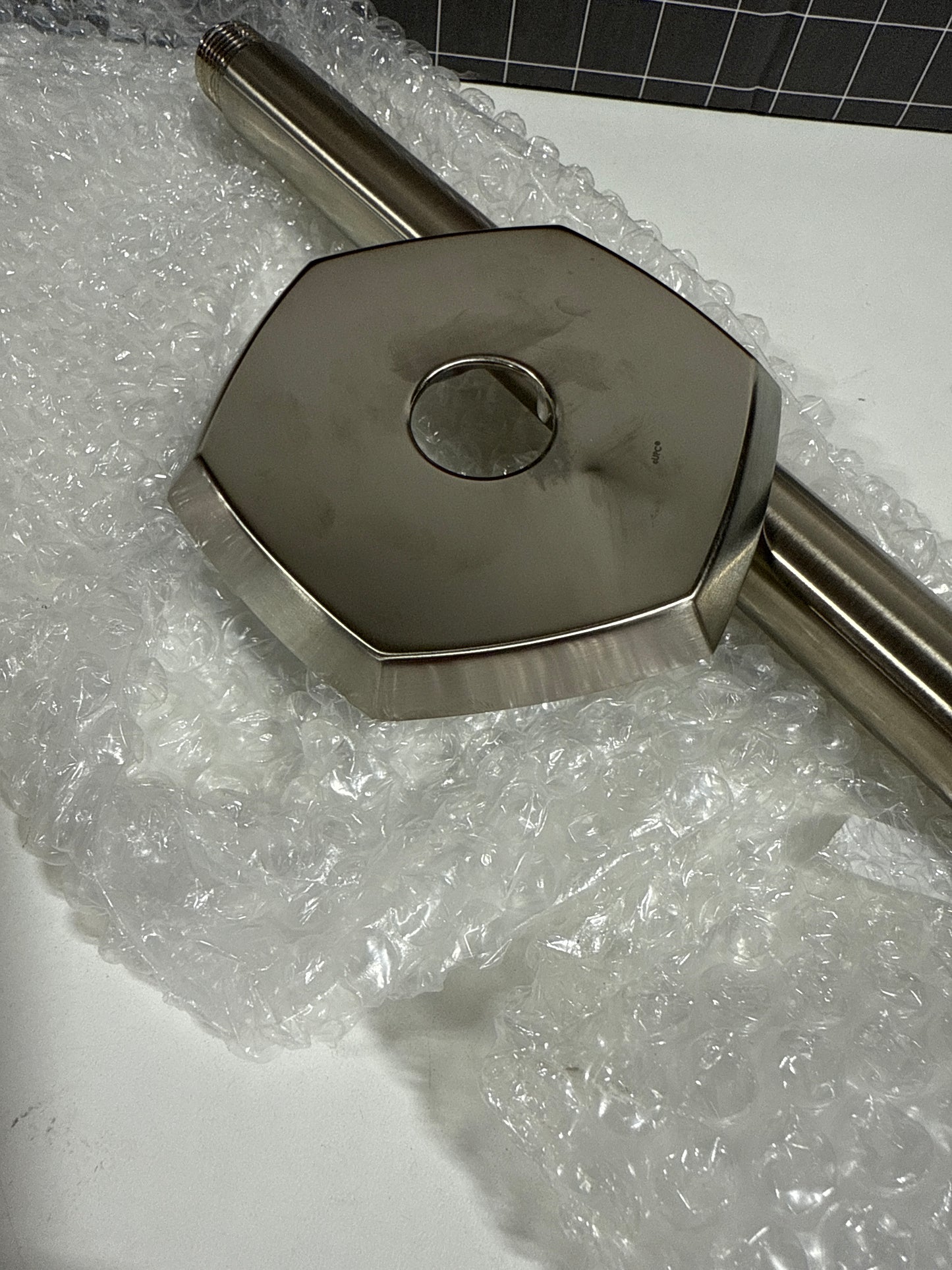 Dent hansgrohe Locarno 15-inch Transitional Showerarm in Brushed Nickel, for , 04833820