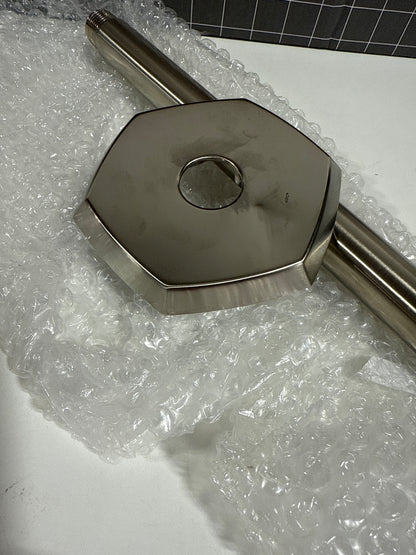 Dent hansgrohe Locarno 15-inch Transitional Showerarm in Brushed Nickel, for , 04833820