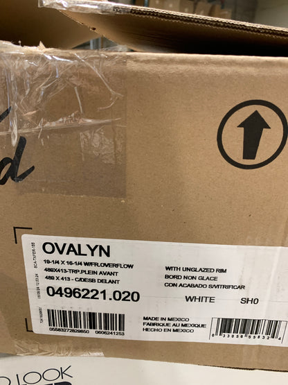 American Standard Ovalyn Undermount Bathroom Vessel Sink in White