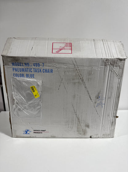 OSP Designs 499 Low-Back Polyester Student Task Chair - Blue