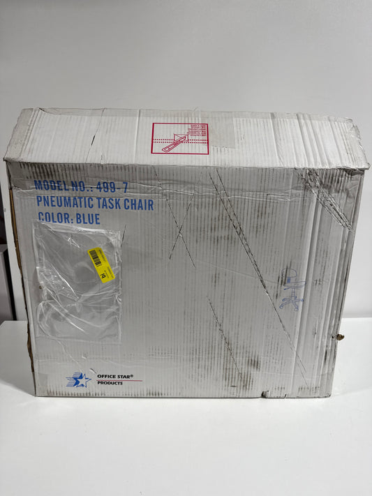 OSP Designs 499 Low-Back Polyester Student Task Chair - Blue