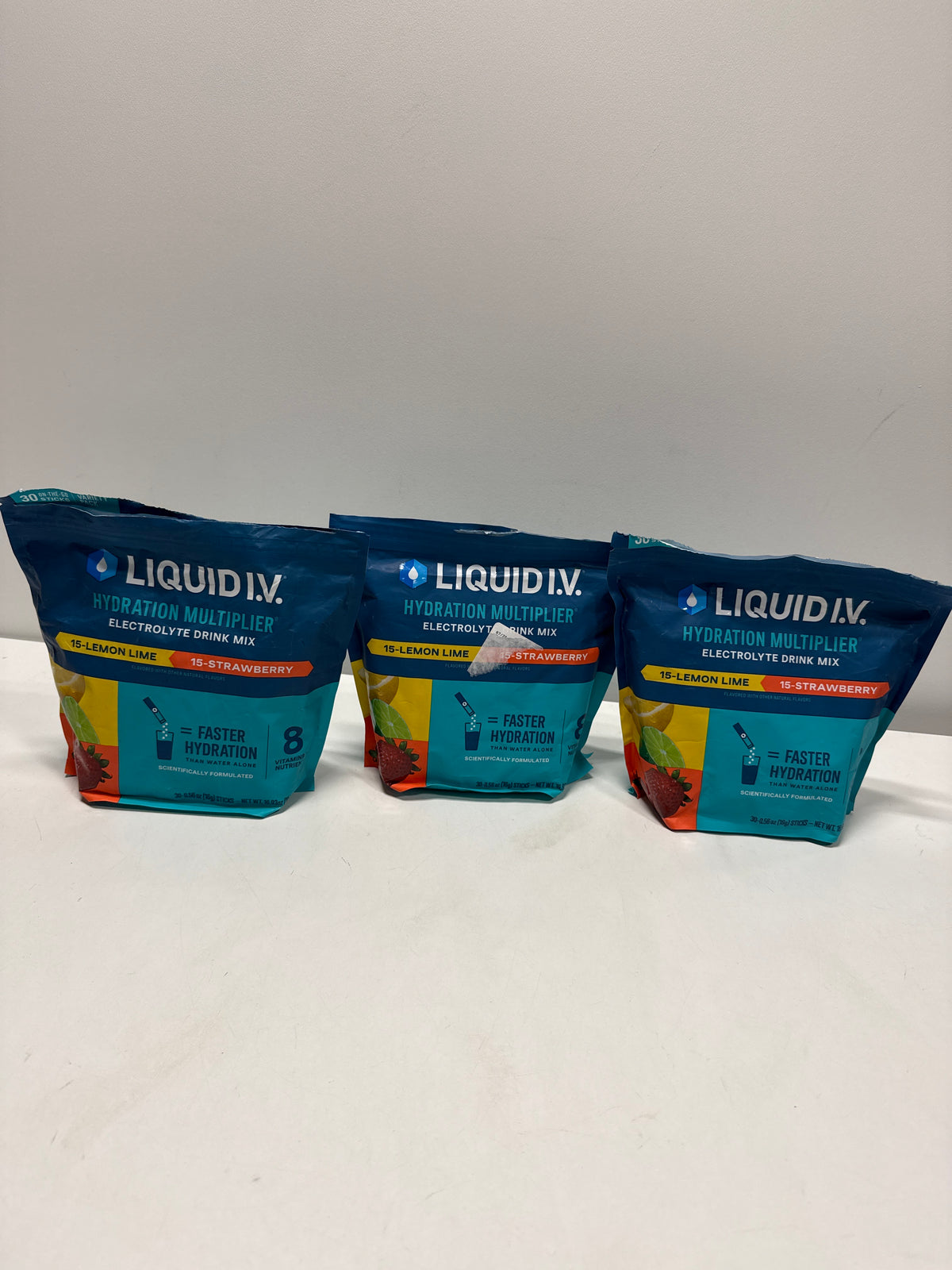75 x Liquid I.V. Hydration Multiplier Electrolyte Drink Mix, Variety, 0.56 Oz
