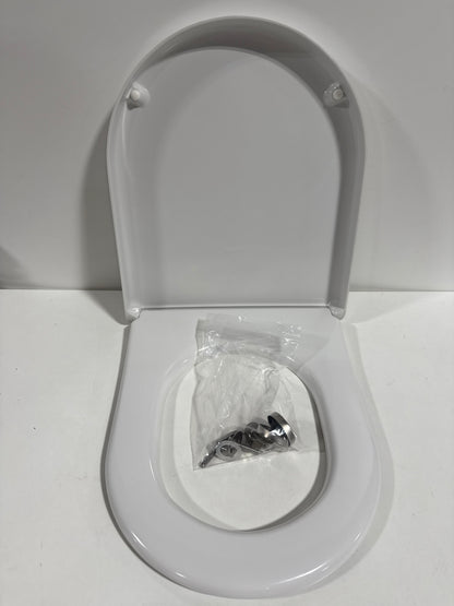 See Desc Duravit 0069890000 Toilet Seat with Soft Close Hinges /White