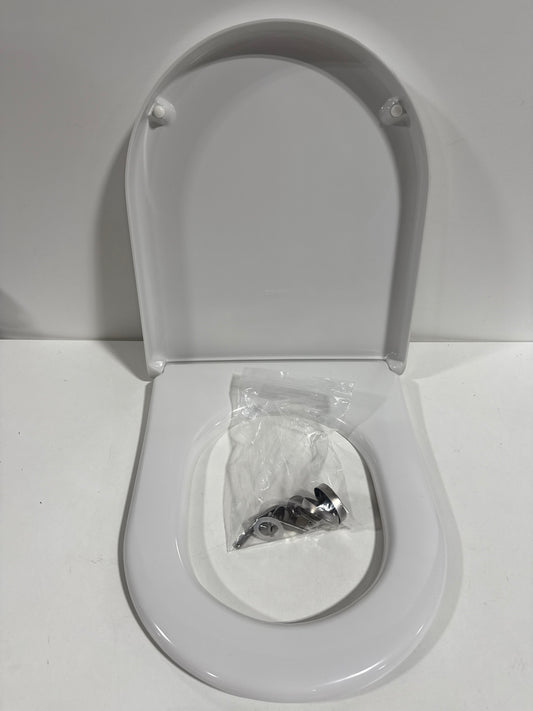 See Desc Duravit 0069890000 Toilet Seat with Soft Close Hinges /White