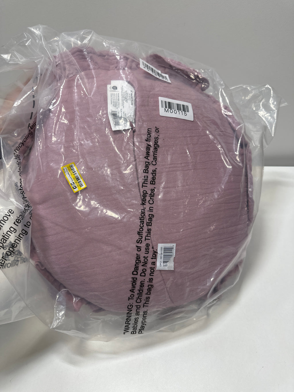 Round Ruffle Floral Jacquard Pillow Purple/Cream - Threshold™ Designed with Studio McGee - *Bedding