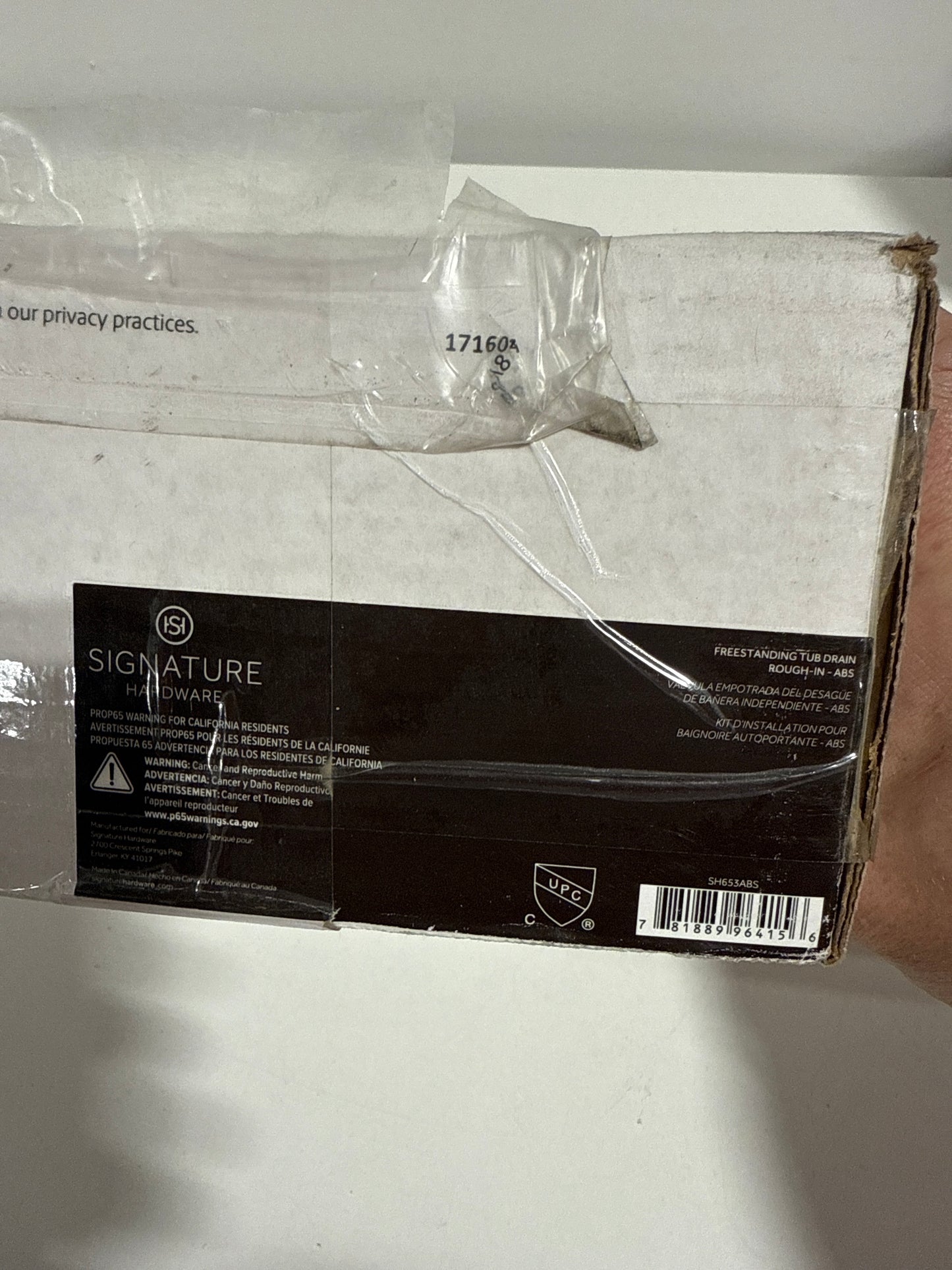 Signature Hardware 446540 Freestanding Tub Drain Rough in Kit for ABS Pipe