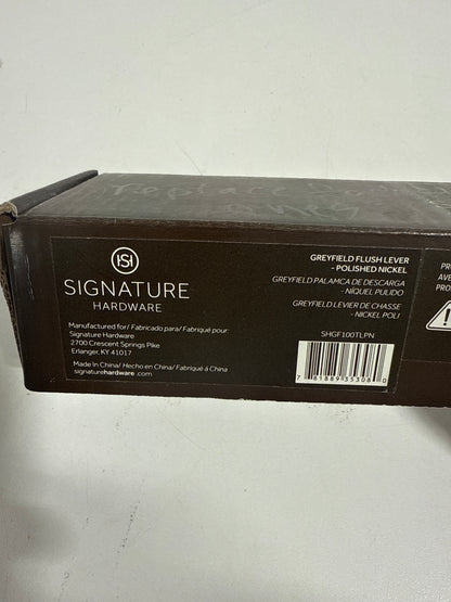 Signature Hardware 447340 Greyfield Left Mounted Toilet Tank Lever