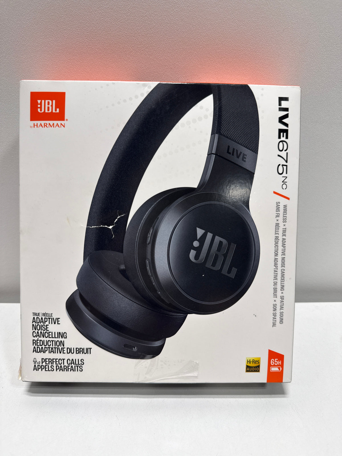 JBL - Live675NC on-Ear Wireless Headphones Adaptive Noise Cancelling by HARMAN