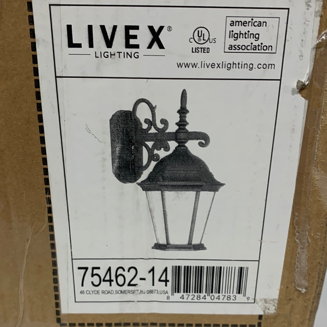 Livex Lighting Hamilton 1 Light Outdoor Wall Sconce Textured Black