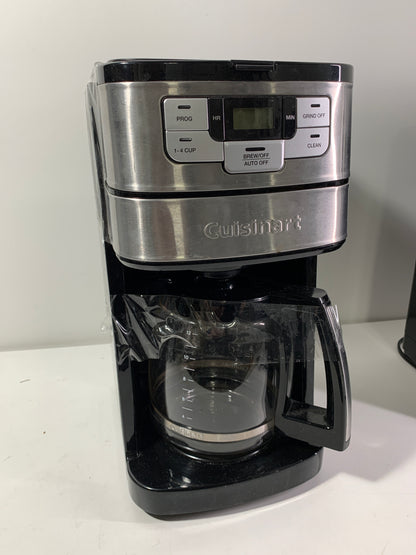 Used Cuisinart Blade Grind and Brew 12-Cup Black and Stainless Coffee Maker