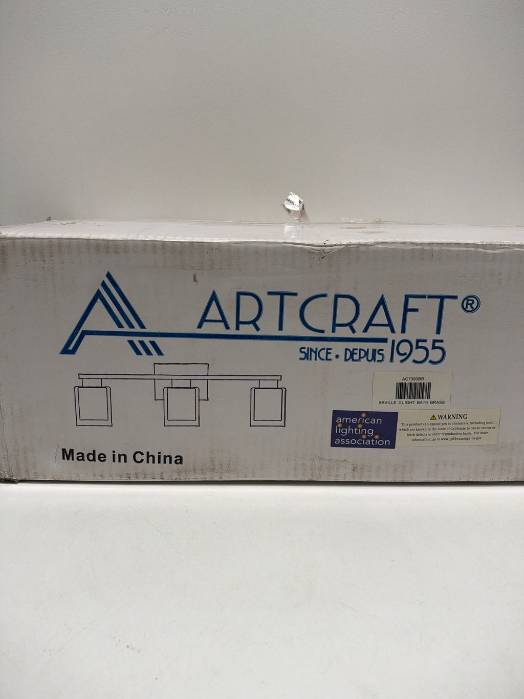 Artcraft Lighting AC7393 Saville 3 Light 24" Wide Vanity Light Brass / Clear Indoor Lighting Bathroom Fixtures Vanity Light
