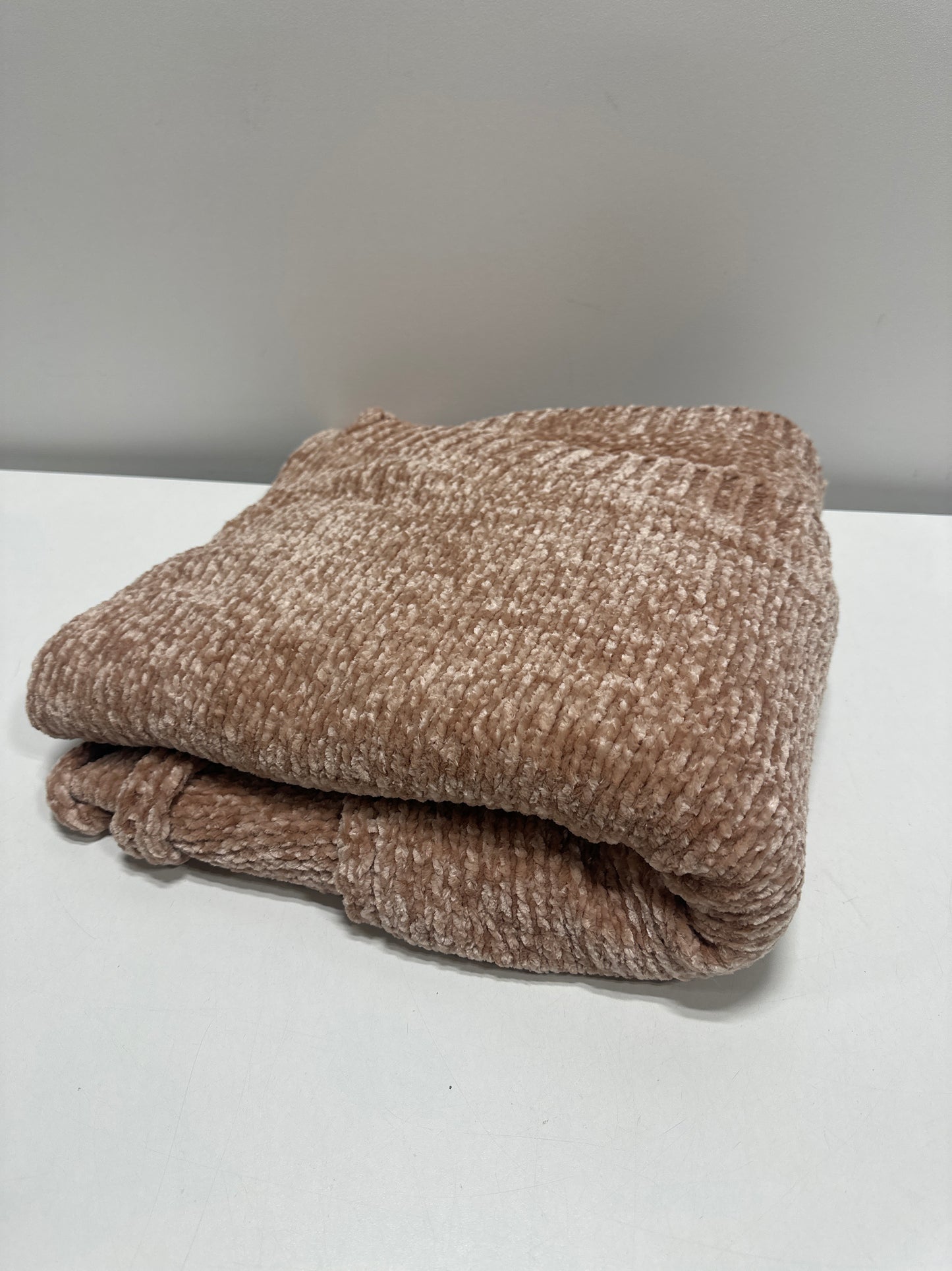 50’’x60’’ Shiny Chenille Throw Blanket Blush - Threshold™: Soft Reversible Machine Washable - *Bedding