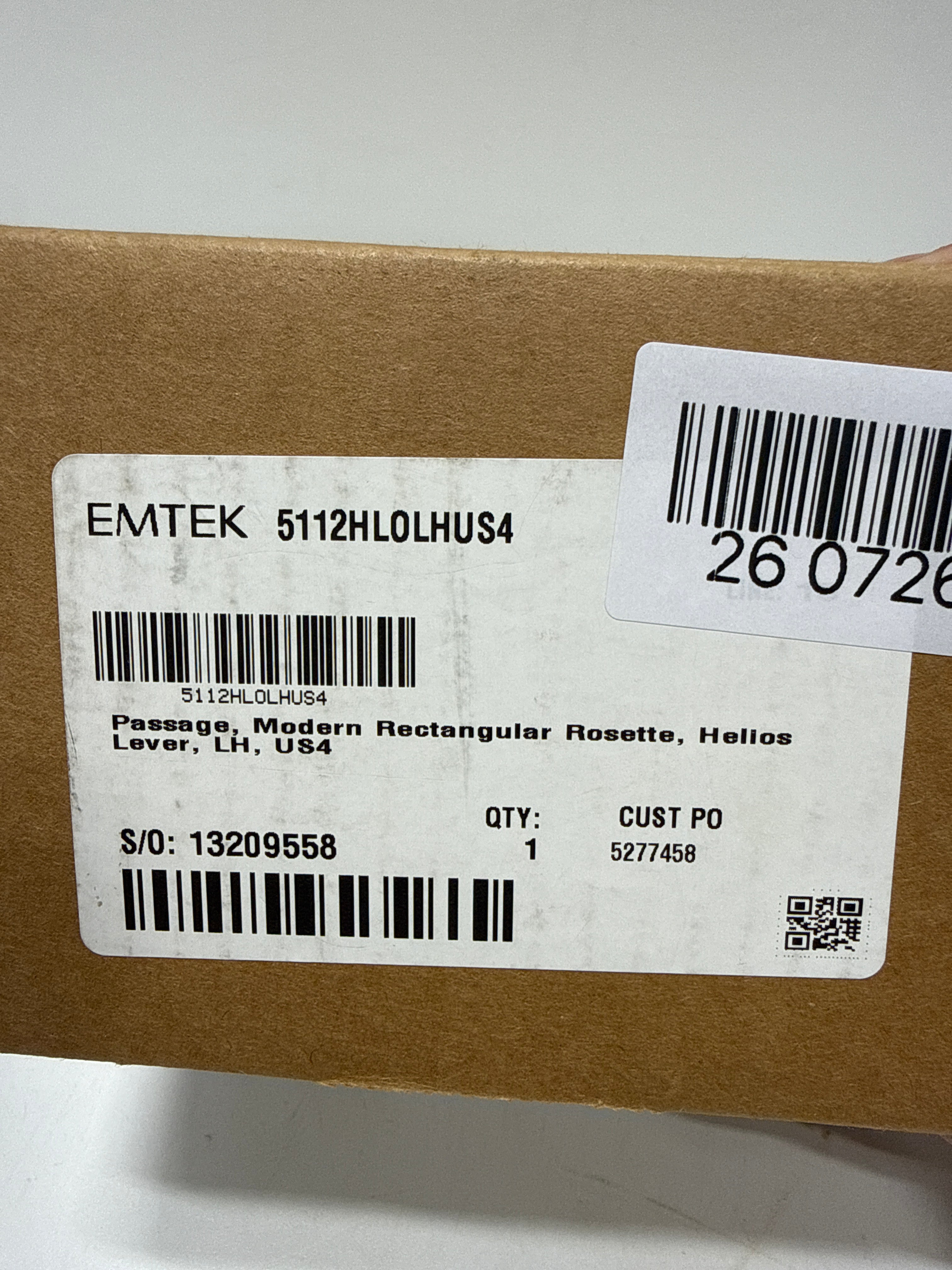 Emtek Satin Brass Passage 5112HLOUS4LH 5112HLOUS4LH