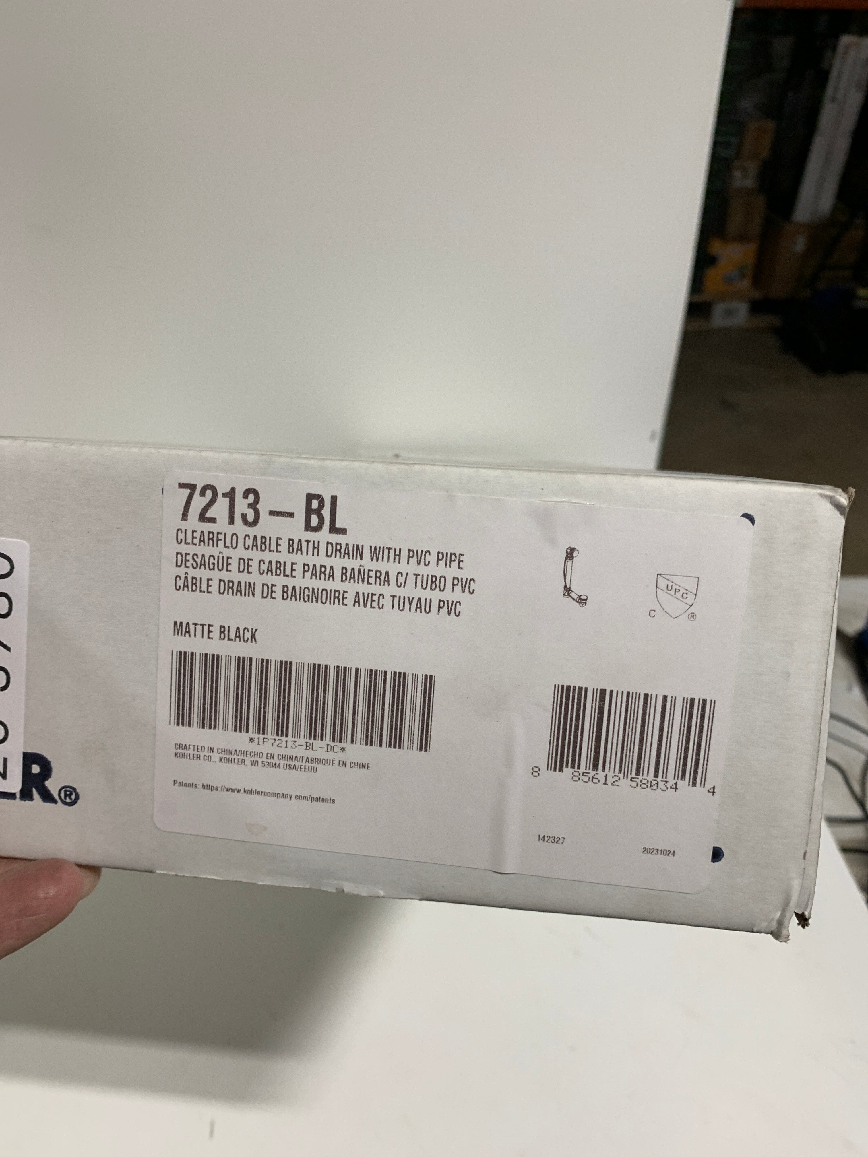 KOHLER K-7213 Clearflo Cable Bath Drain with PVC Tubing