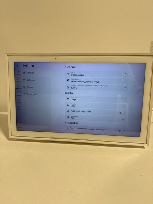 Used Skylight - Calendar: 15 Inch Touchscreen Smart Calendar and Chore Chart - White - *Smart Home