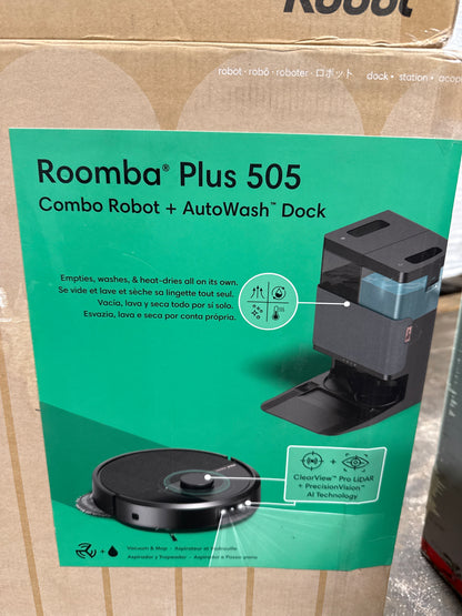 Used IRobot - Roomba 505 Combo Vacuum & Mop + AutoWash Dock