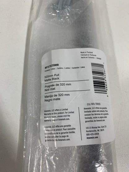 Balata 12-5/8 in. (320 Mm) Center-to-Center Matte Black Bar Cabinet Pull