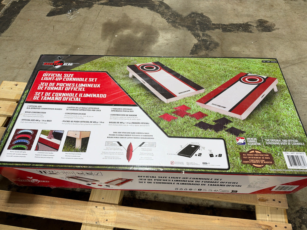 Backyard Hero Official Size Cornhole Set