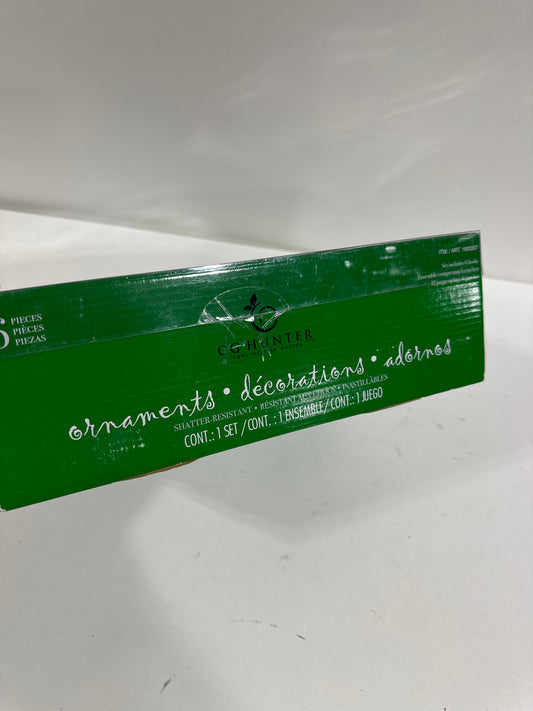 CG Hunter Holiday 6-Piece Shatter Resistant 4 Ornaments