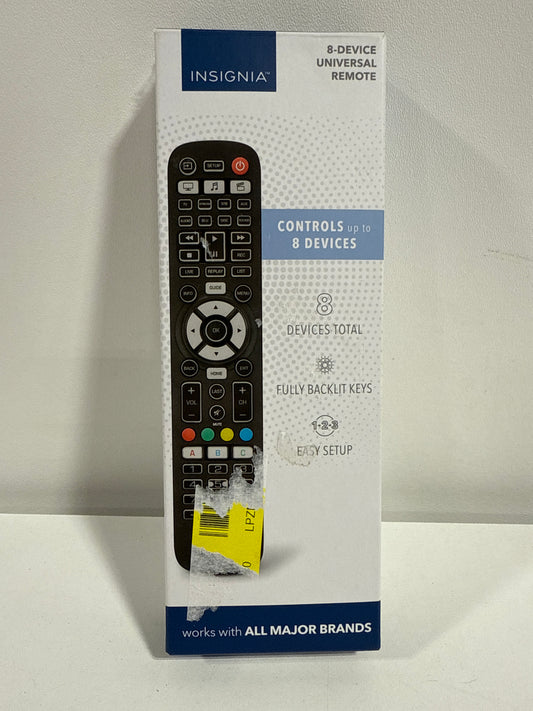 Insignia - 8-Device Backlit Universal Remote - Black