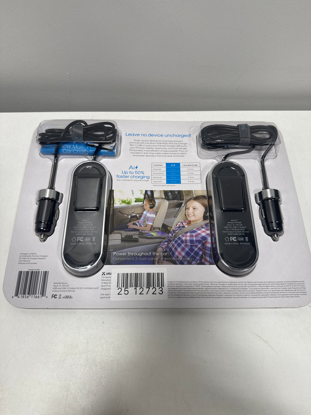 Atomi 40W 12V USB Charger 2 Pack - *Automotive