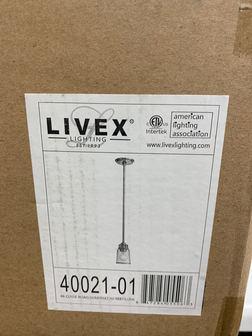 Livex Lighting Lawrenceville Single Light 5’’ Wide Mini Pendant - *Lighting & Electrical