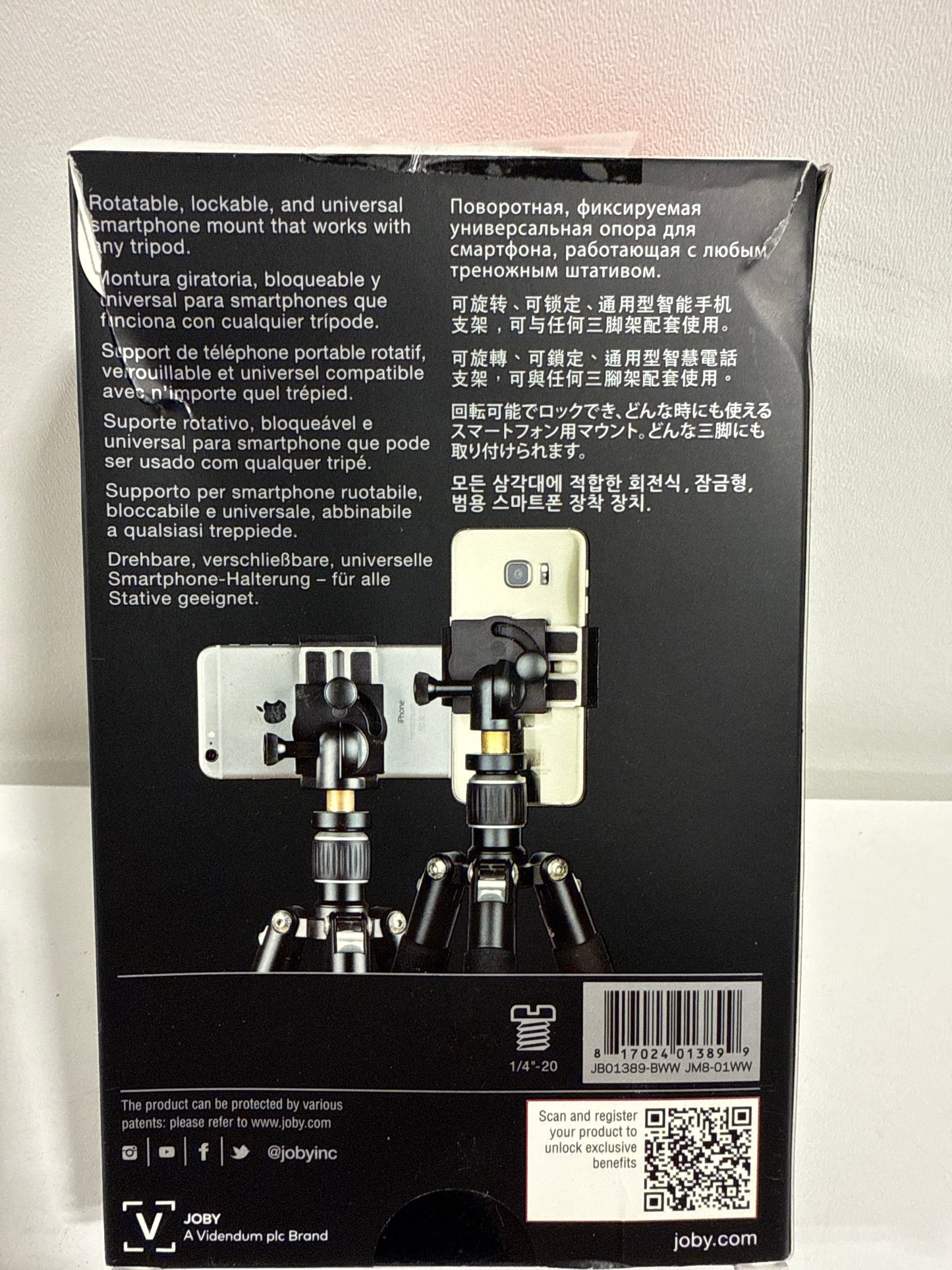 JOBY - GripTight Mount PRO Holder for Smartphone - Black