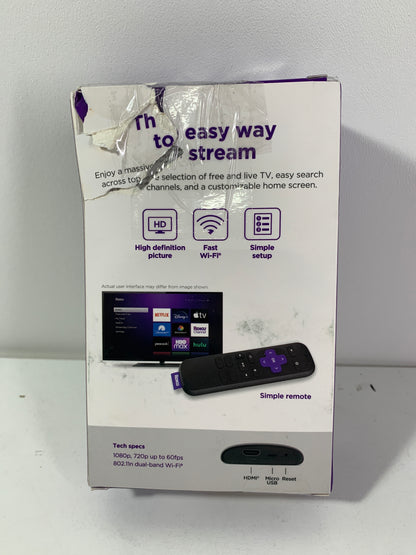 Roku Express HD Streaming Device with High-Speed HDMI Cable, Standard Remote, and Wi-Fi