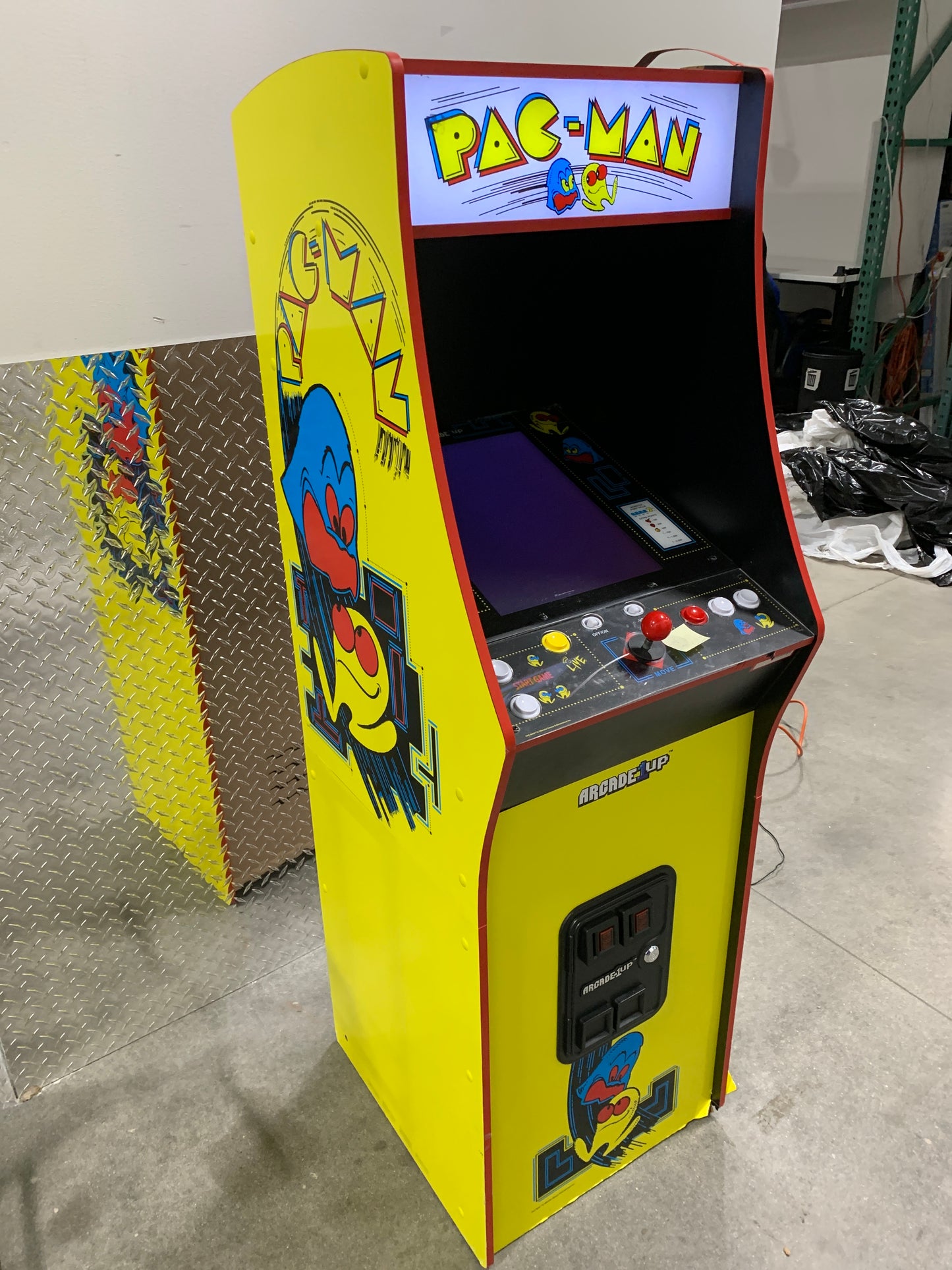 Used See Desc Arcade1Up - PAC-MAN Deluxe Arcade Machine - Yellow