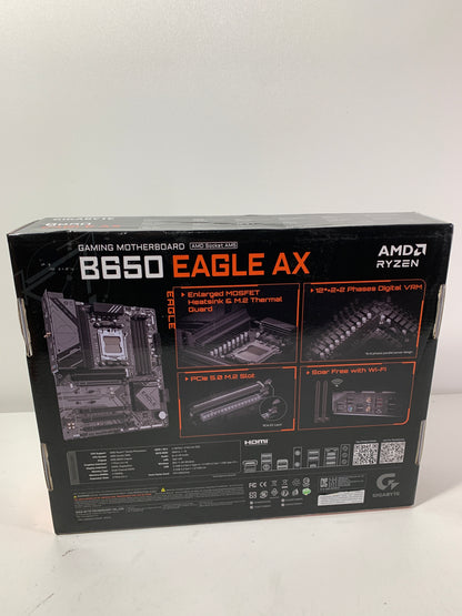 GIGABYTE - B650 EAGLE AX (Socket AM5) AMD B650 ATX DDR5 Wi-Fi 6E Motherboard - Black