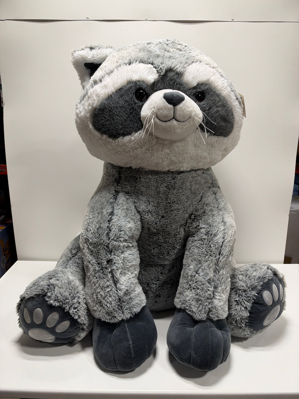 Hugfun Raccoon Jumbo Baby Animal Plush