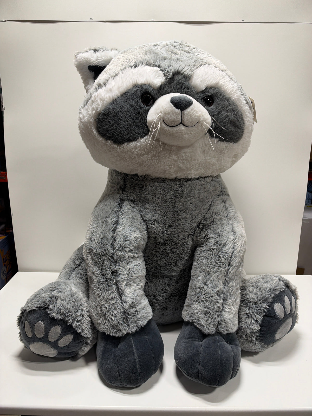 Hugfun Raccoon Jumbo Baby Animal Plush