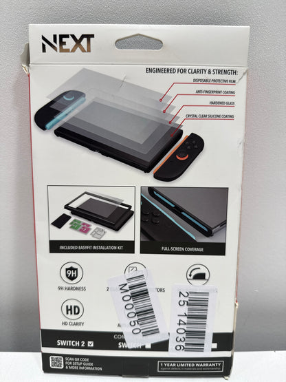 NEXT - Elite Glass Screen Protector 2-Pack for Nintendo Switch 2 - Clear - *Headphones & Tech Accessories