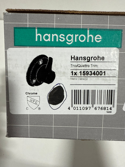 Hansgrohe 15934001 Metris C Trio/Quattro Trim , Polished Chrome