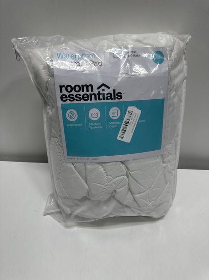 Full Waterproof Quilted Mattress Pad - Room Essentials™: Microfiber Fits 15’’ Depth OEKO-TEX Certified - *Bedding