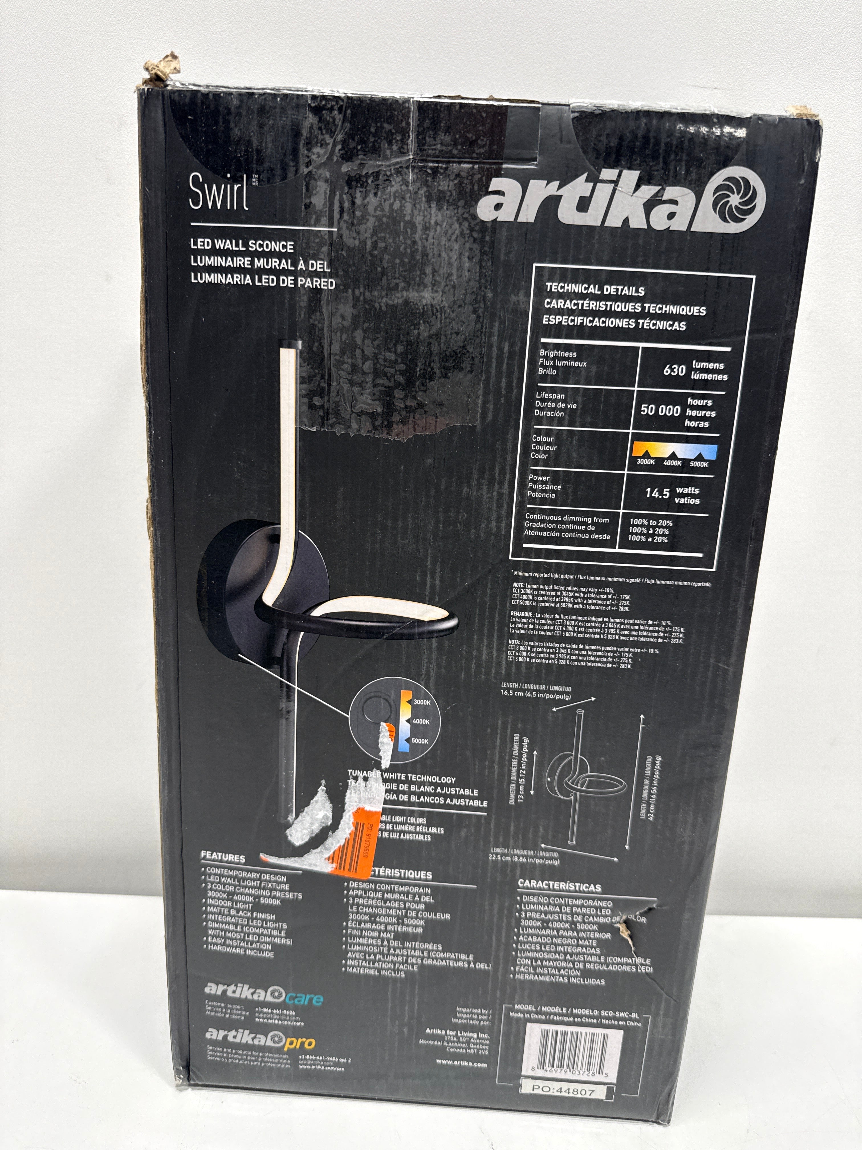 Artika Swirl LED Sconce