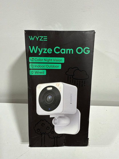 Cam OG, Wired Indoor/Outdoor 1080p HD Smart Home Security Camera with Built-In Spotlight