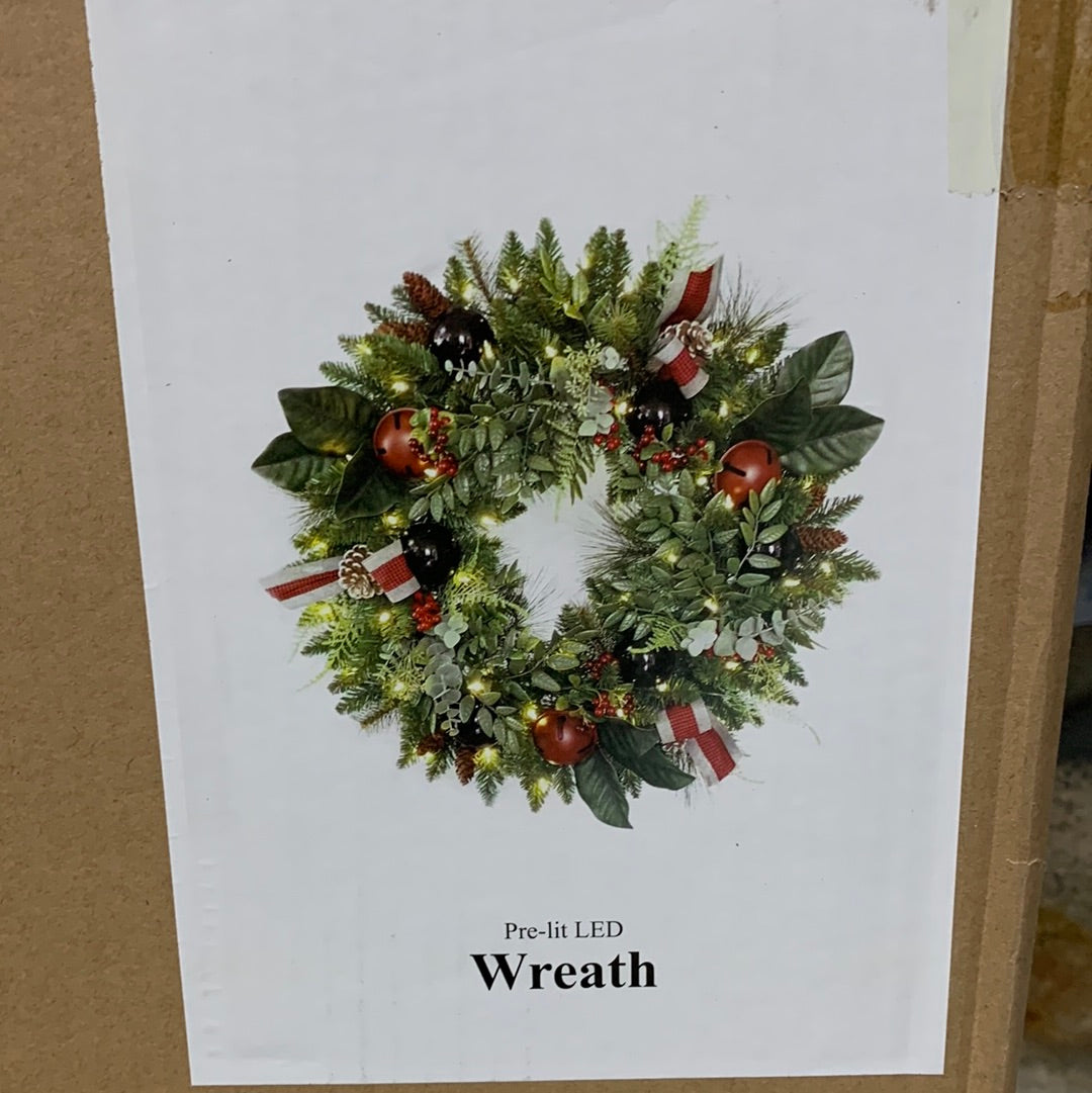 Kirkland  Holiday 36" Pre Lit Decorated Wreath