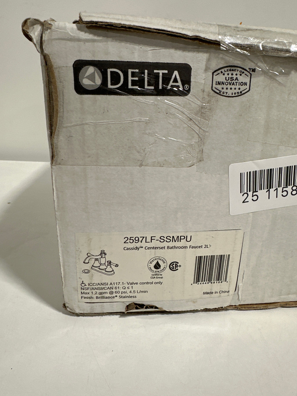 Delta Faucet Cassidy Centerset Bathroom Faucet Brushed Nickel