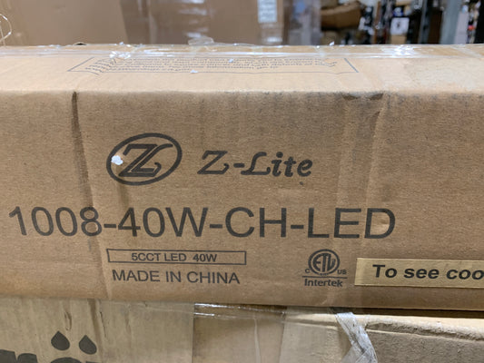 Z-Lite Zane 40 Inch Bath Vanity Light Zane - 1008-40W-CH-LED - Modern Contemporary