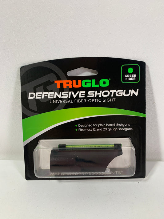 TruGlo Low-Profile Universal Home Defense Fiber Optic Front Shotgun Sight Fits 12-20 Ga, Red/Green