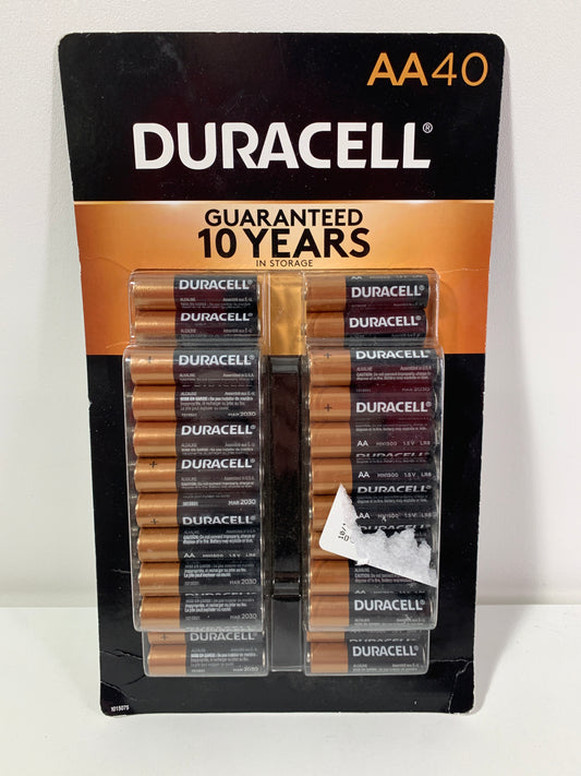 Duracell Power Boost Coppertop Alkaline AA Batteries 40