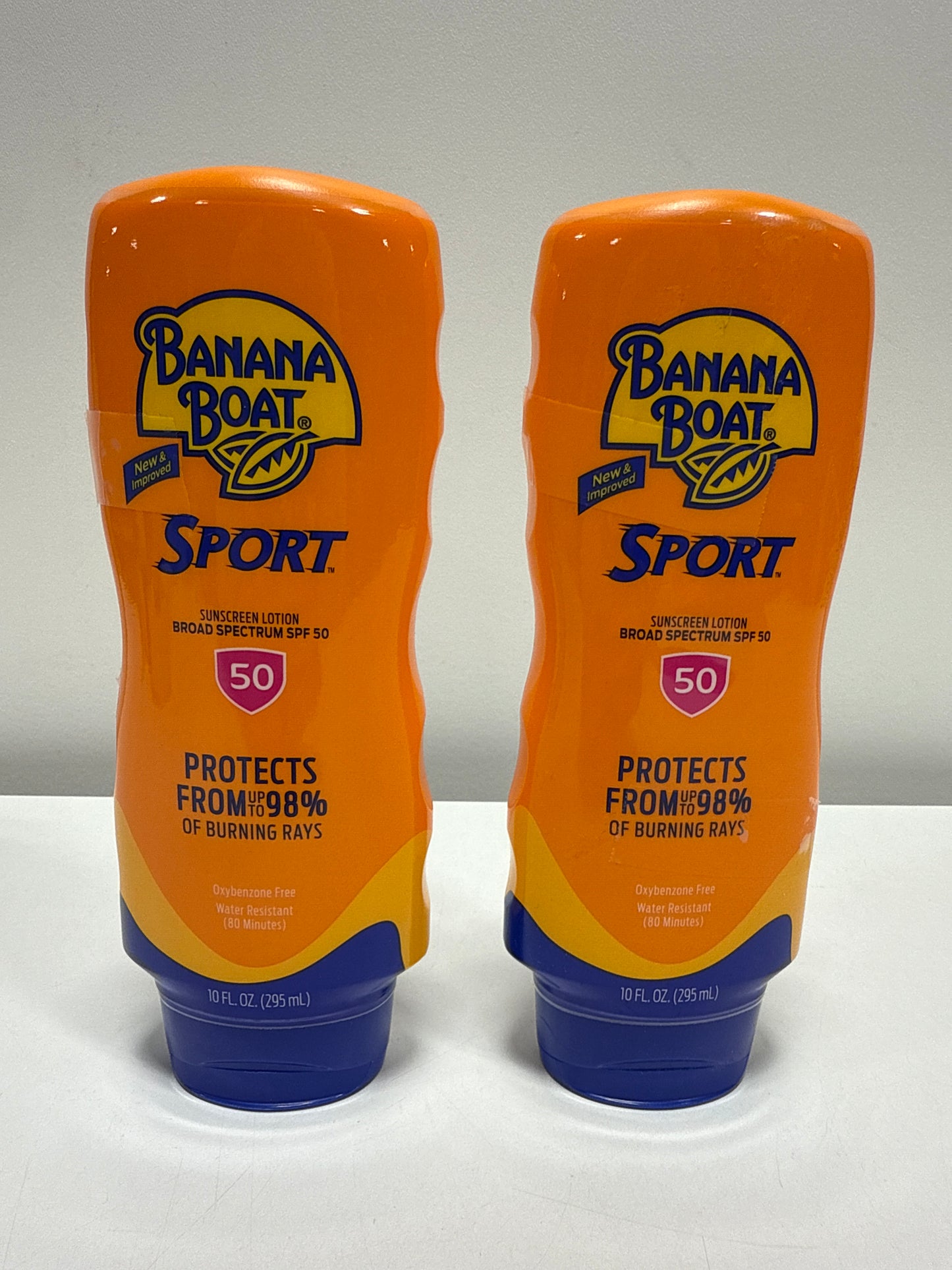 2 xBanana Boat Sport SPF 50 Sunscreen Lotion, 10 Fl Oz Each 09/2027