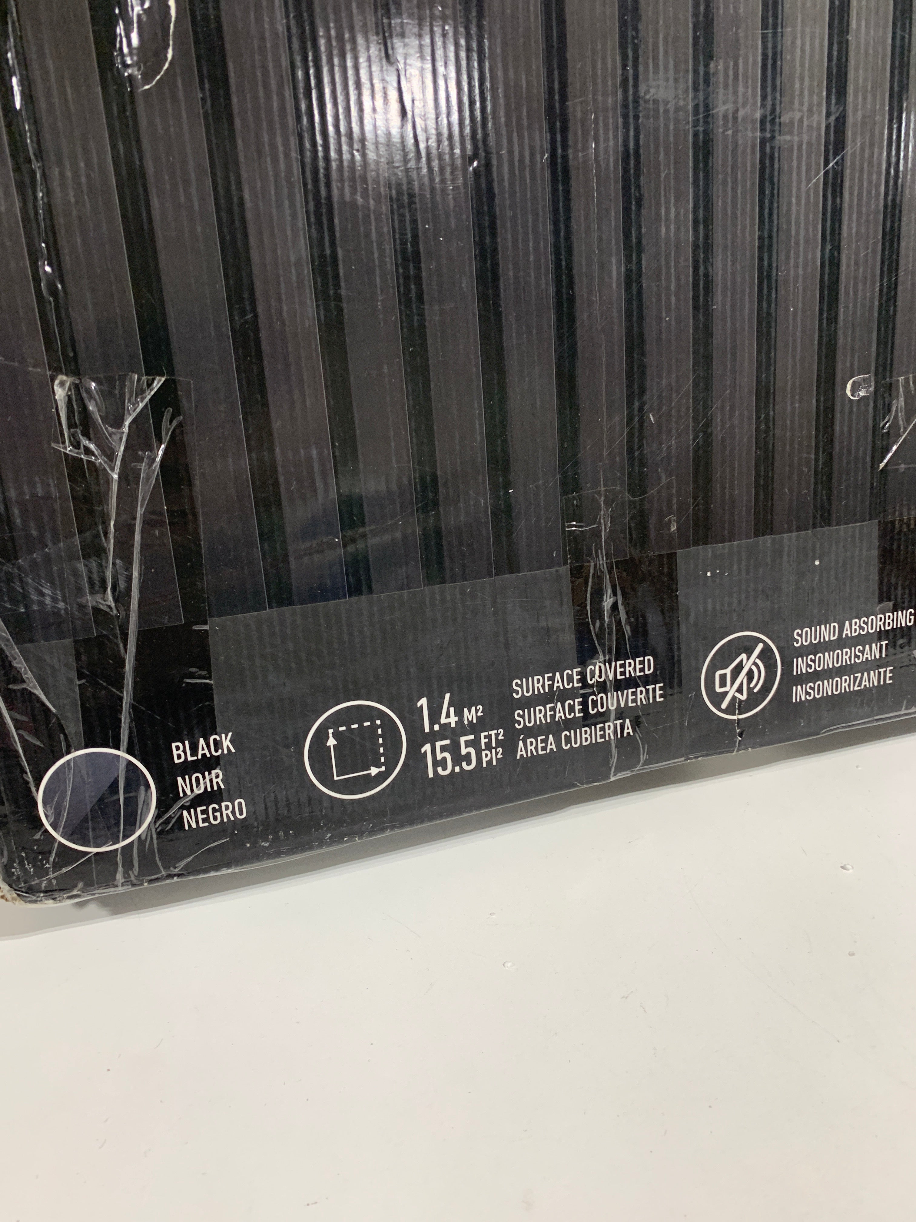 Artika Sonolok Wall Acoustic Panel Black Set 23.6" X 23.6" 4 Pack
