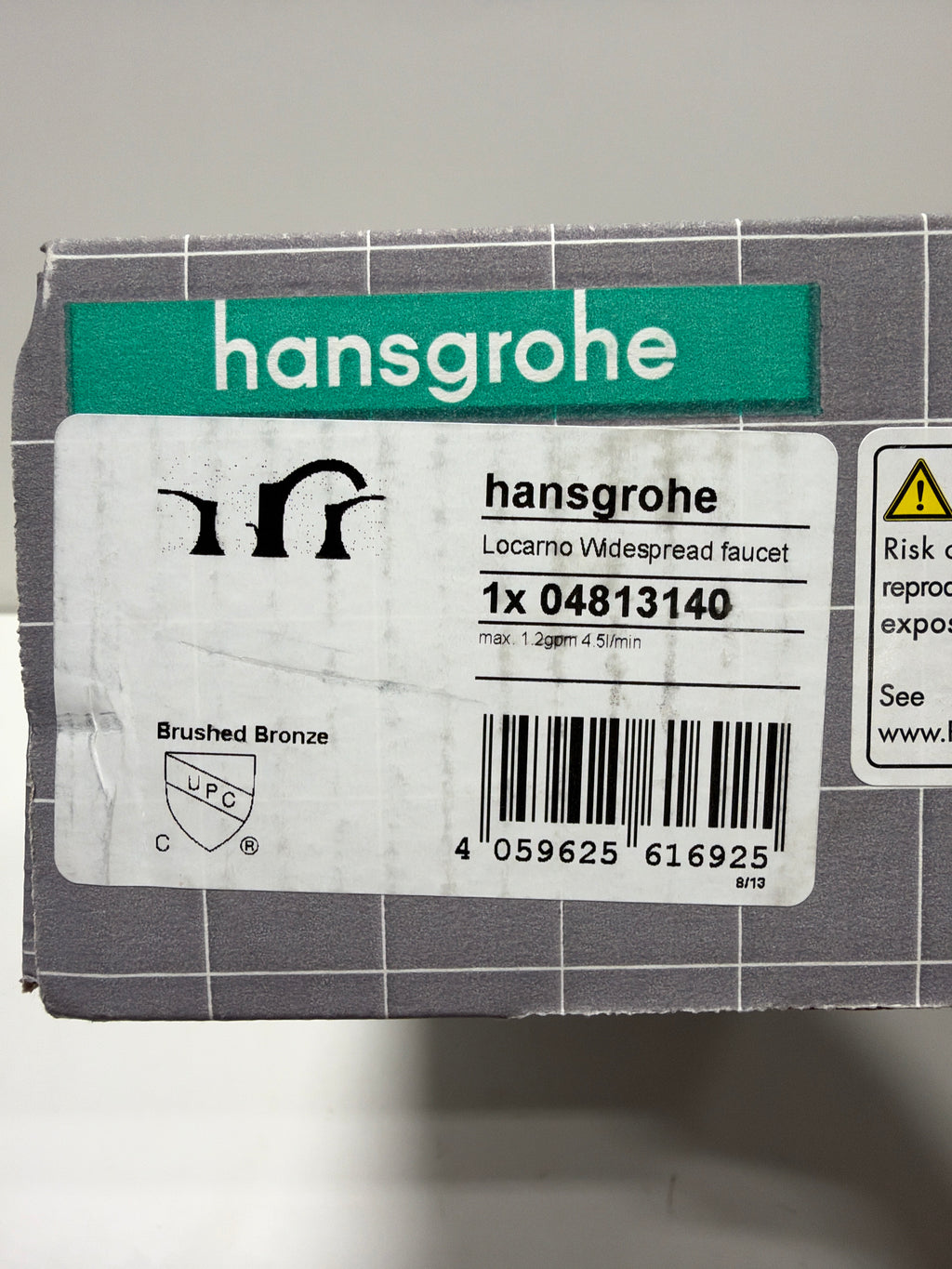 hansgrohe Locarno Widespread Bathroom Faucet 3 Hole Brushed Bronze