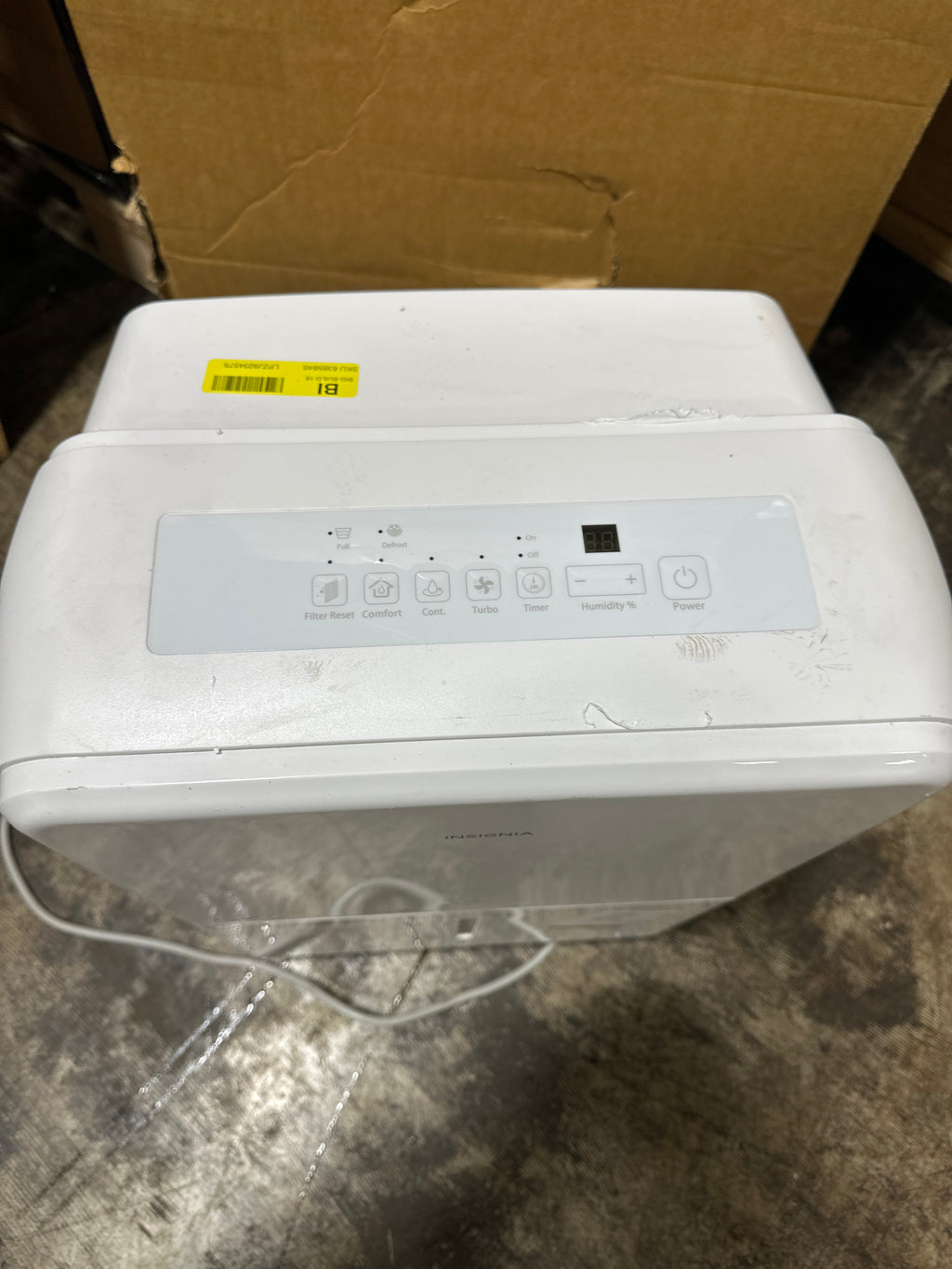 Used Insignia - 35-Pint Dehumidifier with ENERGY STAR Certification - White
