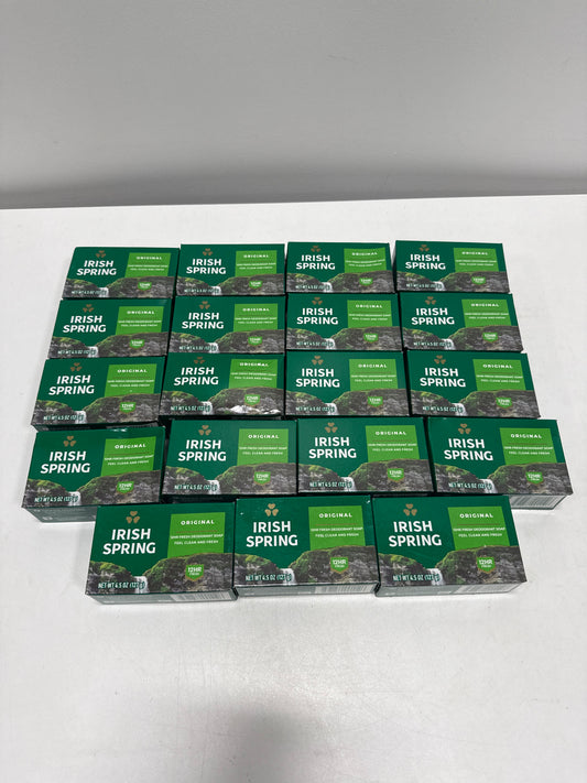 Irish Spring Deodorant Bar Soap Original Clean 4.5 Ounce (Pack of 19)