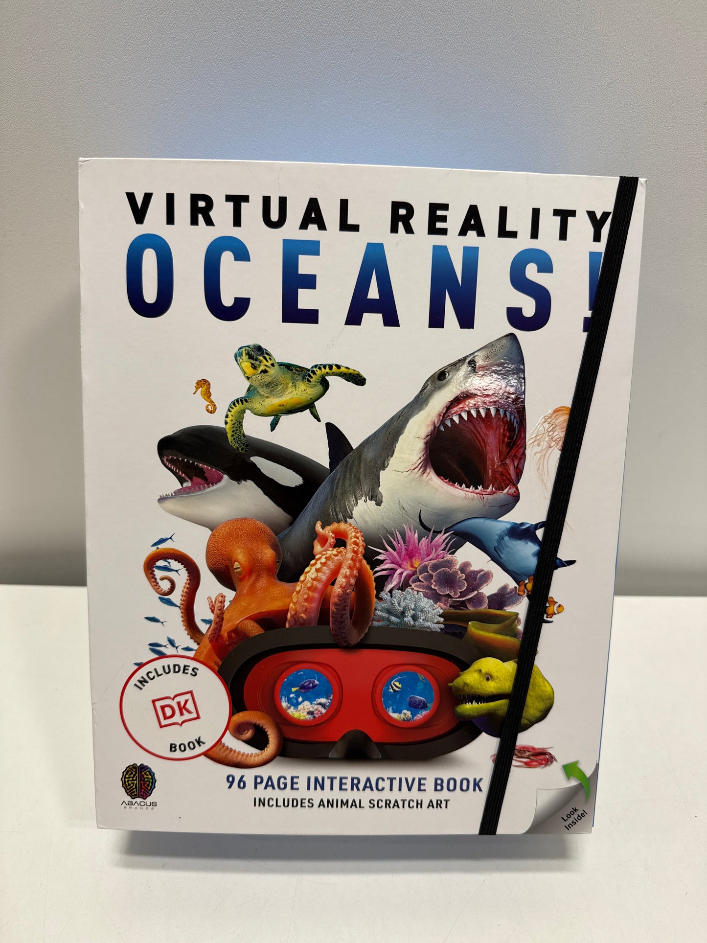Abacus Brands VR Oceans Science Kit for Kids with VR Goggles and Interactive DK Book