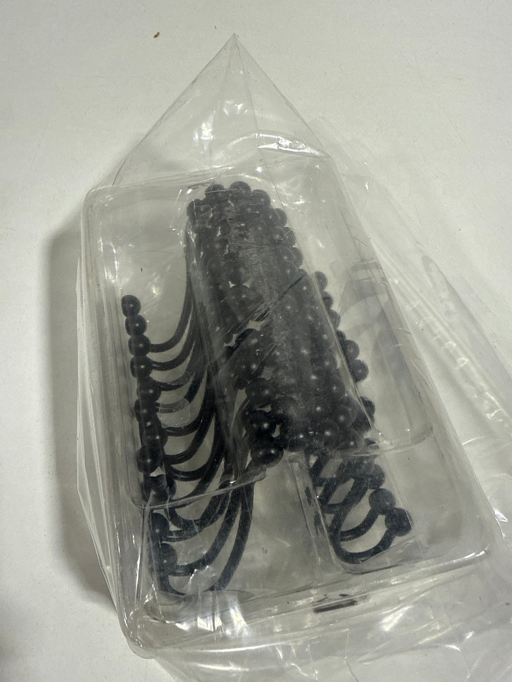 Moen Matte Black Shower Curtain Rings Pack of 12 SR2201BL - *Plumbing