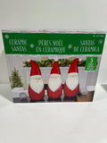 Ceramic Santa 3 Piece Set - *Christmas & Seasonal